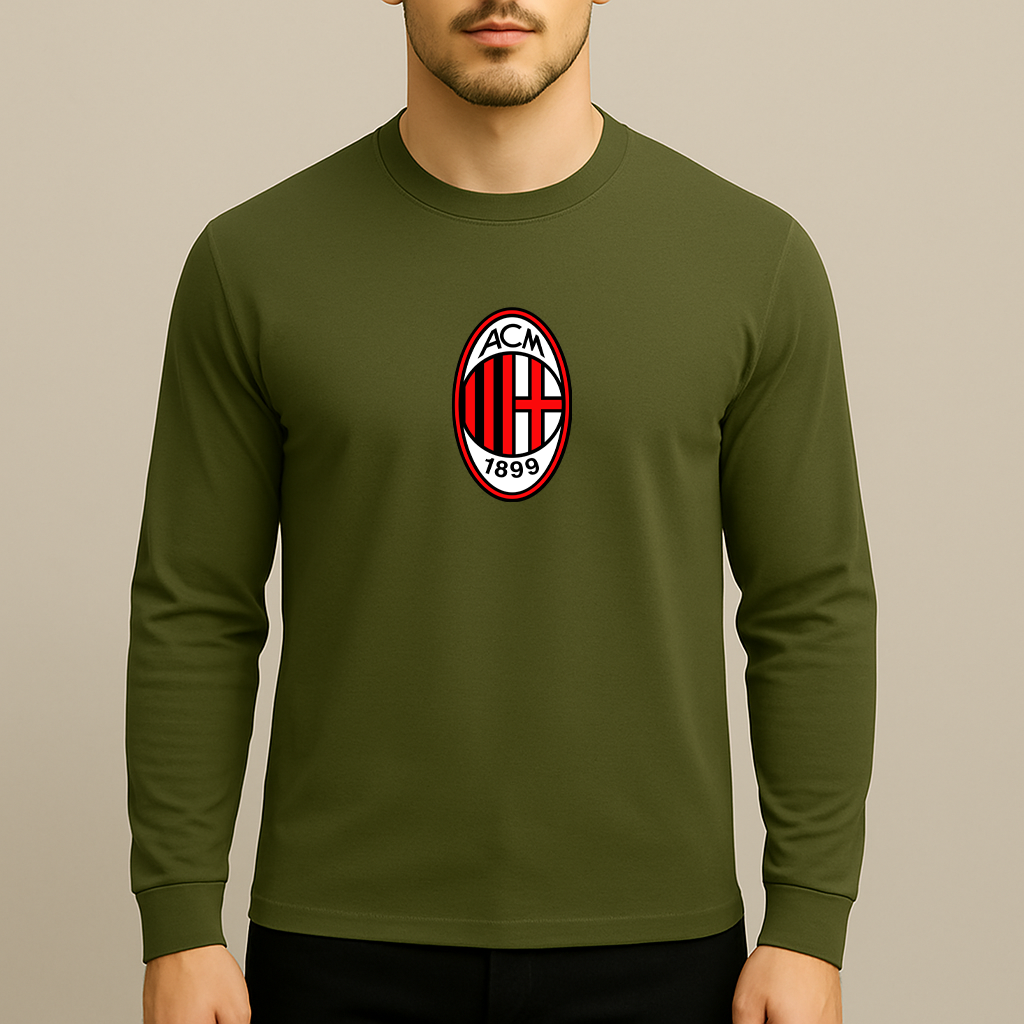 Men’s AC Milan Soccer Long Sleeve T-Shirt