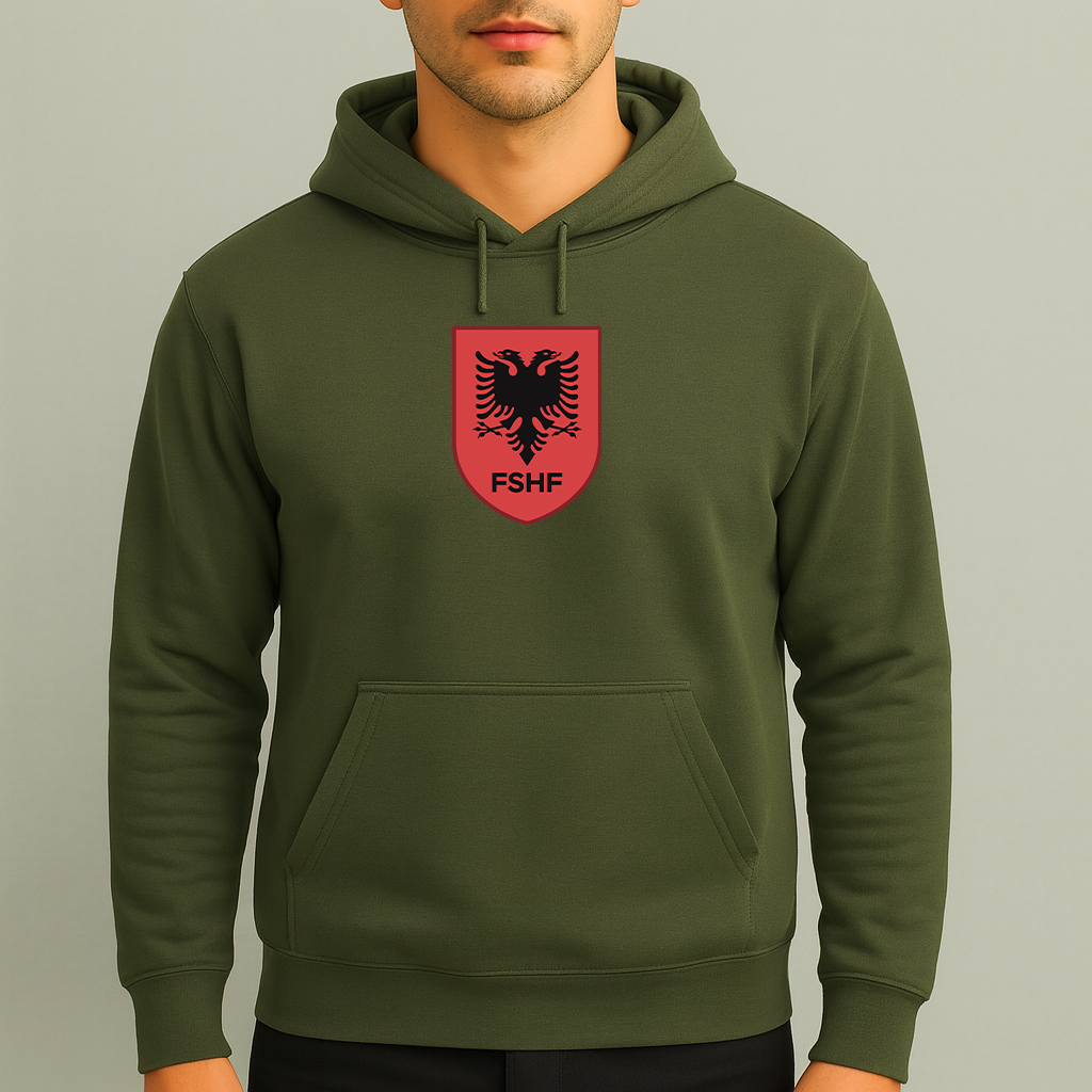 Men's Albania National Soccer Team Pullover Hoodie