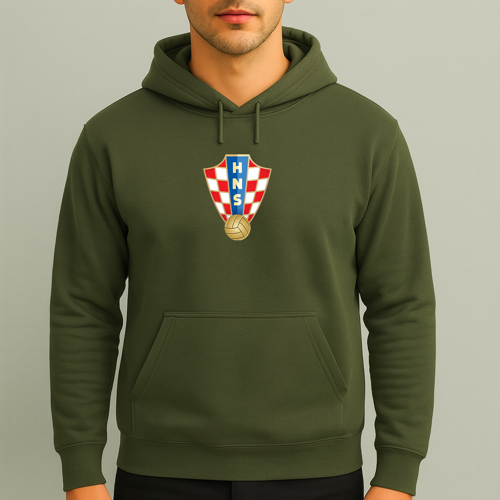Men's Croatia National Soccer Team Pullover Hoodie