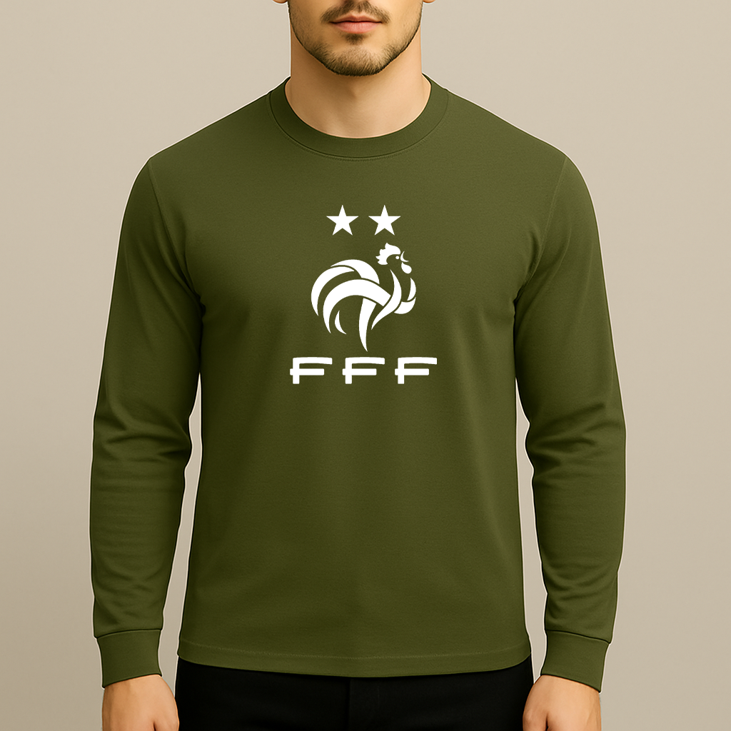 Men's France Soccer Long Sleeve T-Shirt
