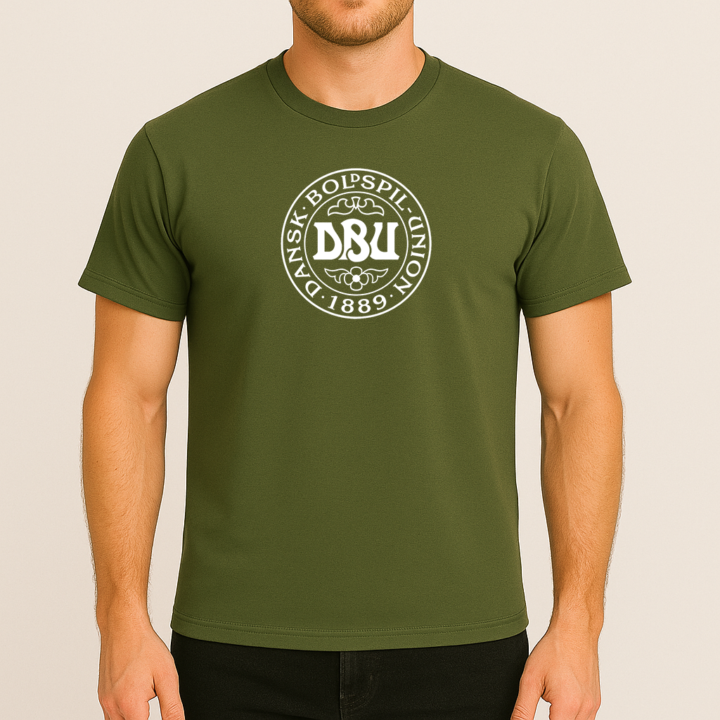 Men's Denmark Soccer Cotton T-Shirt
