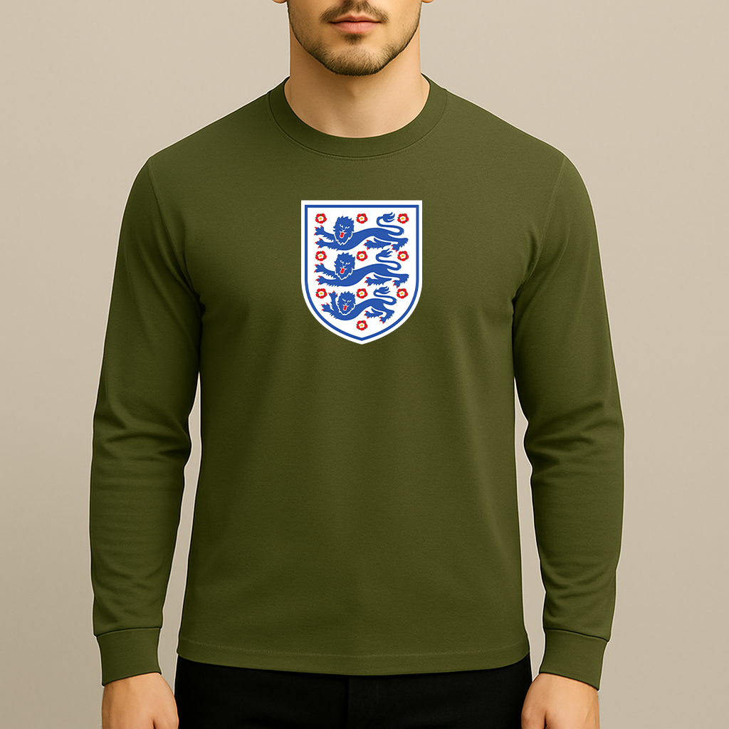 Men's England National Football Team Long Sleeve T-Shirt