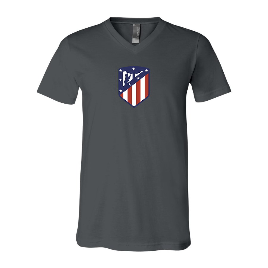 Men’s Atletico Madrid FC - BELLA + CANVAS - Jersey V-Neck Tee - 3005