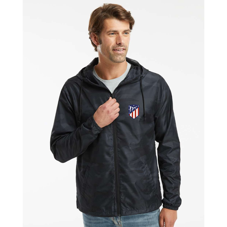 Men’s Atletico Madrid FC - Independent Trading Co. - Lightweight Windbreaker Full-Zip Jacket - EXP54LWZ