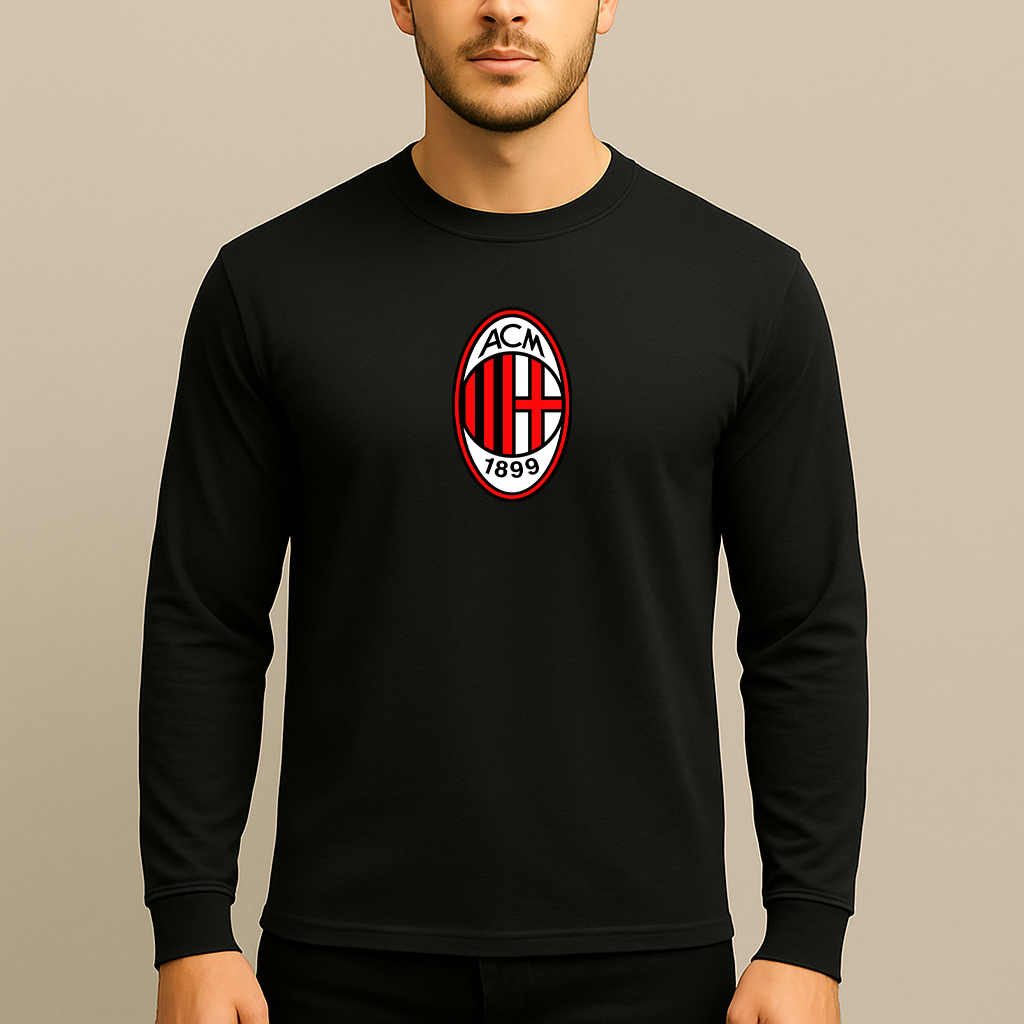 Men’s AC Milan Soccer Long Sleeve T-Shirt