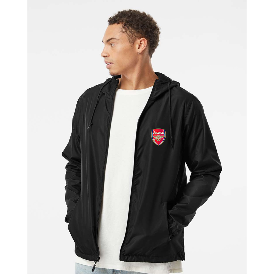 Men’s Arsenal Soccer - Independent Trading Co. - Lightweight Windbreaker Full-Zip Jacket - EXP54LWZ Arsenal Soccer