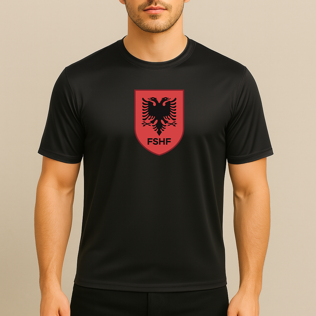 Men's Albania National Soccer Team Polyester T-Shirt