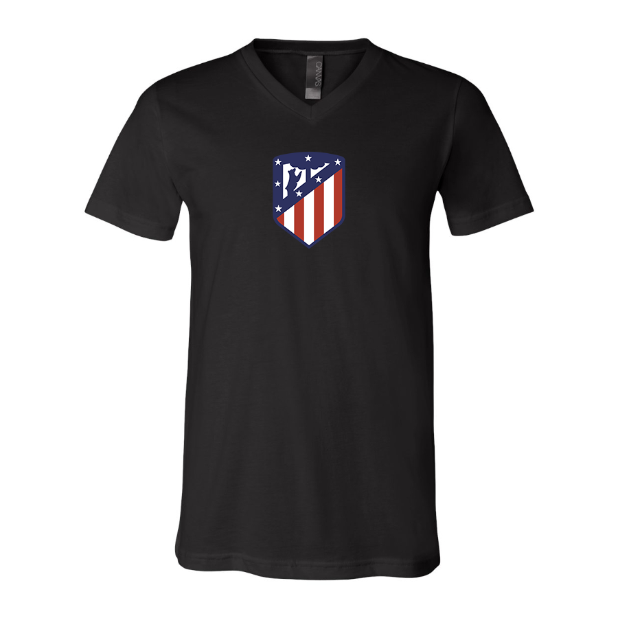 Men’s Atletico Madrid FC - BELLA + CANVAS - Jersey V-Neck Tee - 3005