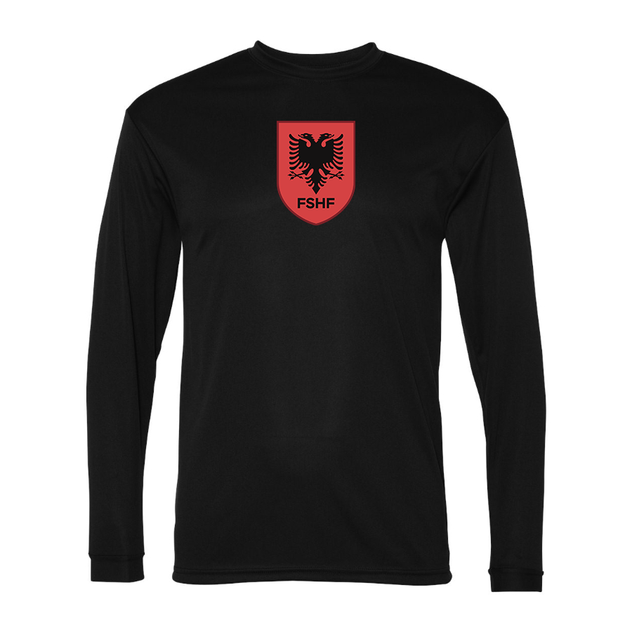 Men’s Albania National Soccer Team - Performance Long Sleeve T-Shirt - 5104
