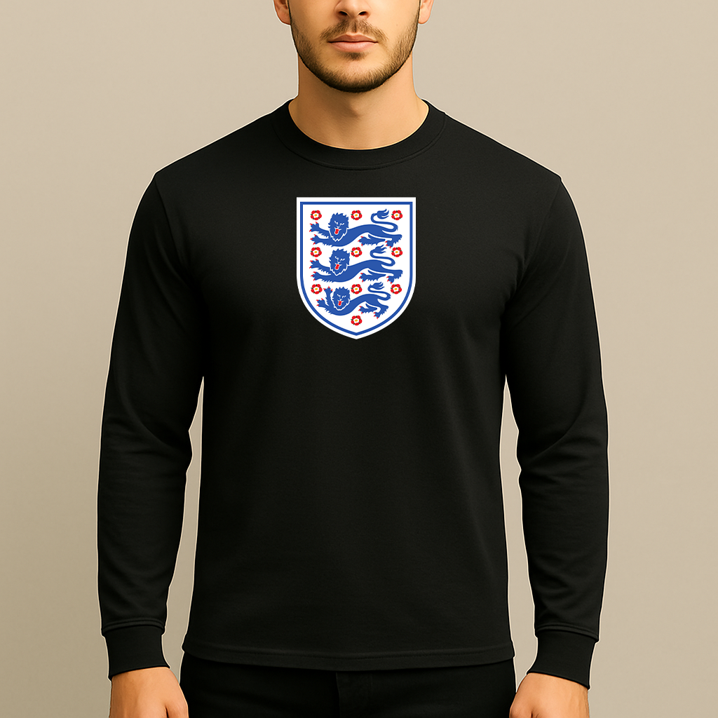 Men's England National Football Team Long Sleeve T-Shirt