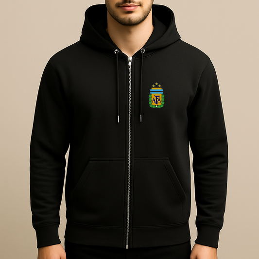 Men's Argentina National Soccer Team Zipper Hoodie
