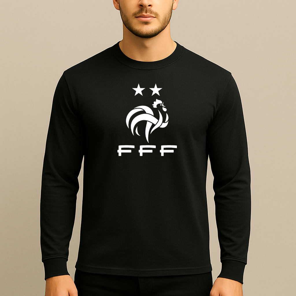 Men's France Soccer Long Sleeve T-Shirt