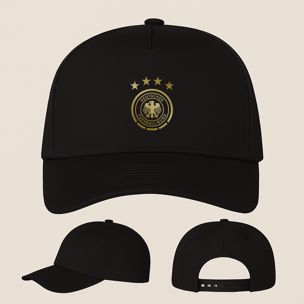 Germany Soccer Five Panel Twill Snapback Cap