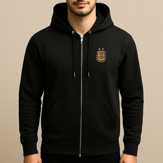 Men's Argentina Soccer Zipper Hoodie
