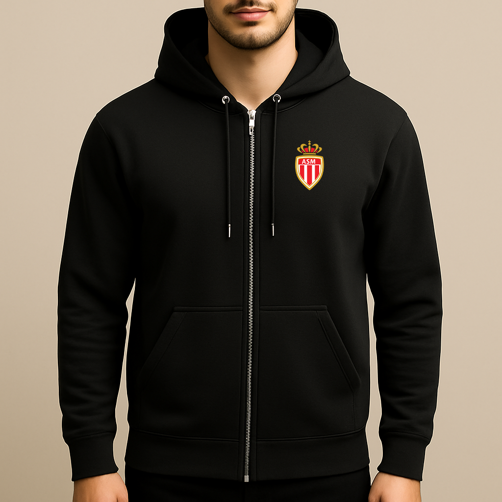Men's AS Monaco FC Zipper Hoodie