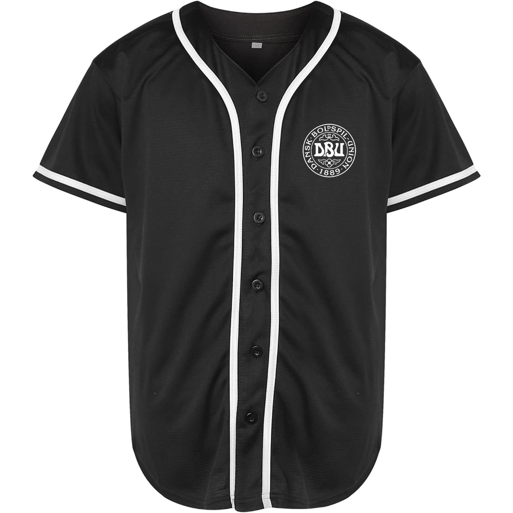 Men's Denmark Soccer Baseball Jersey