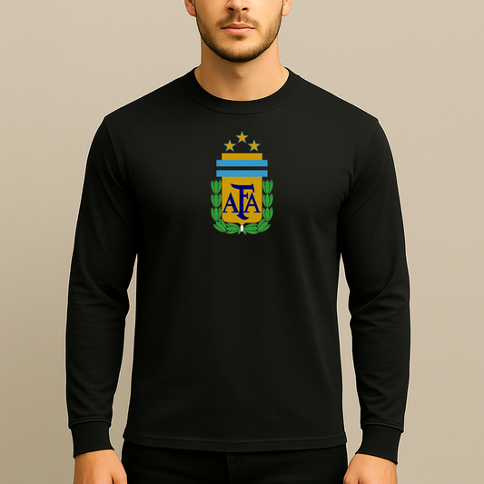 Men's Argentina National Soccer Team Long Sleeve T-Shirt