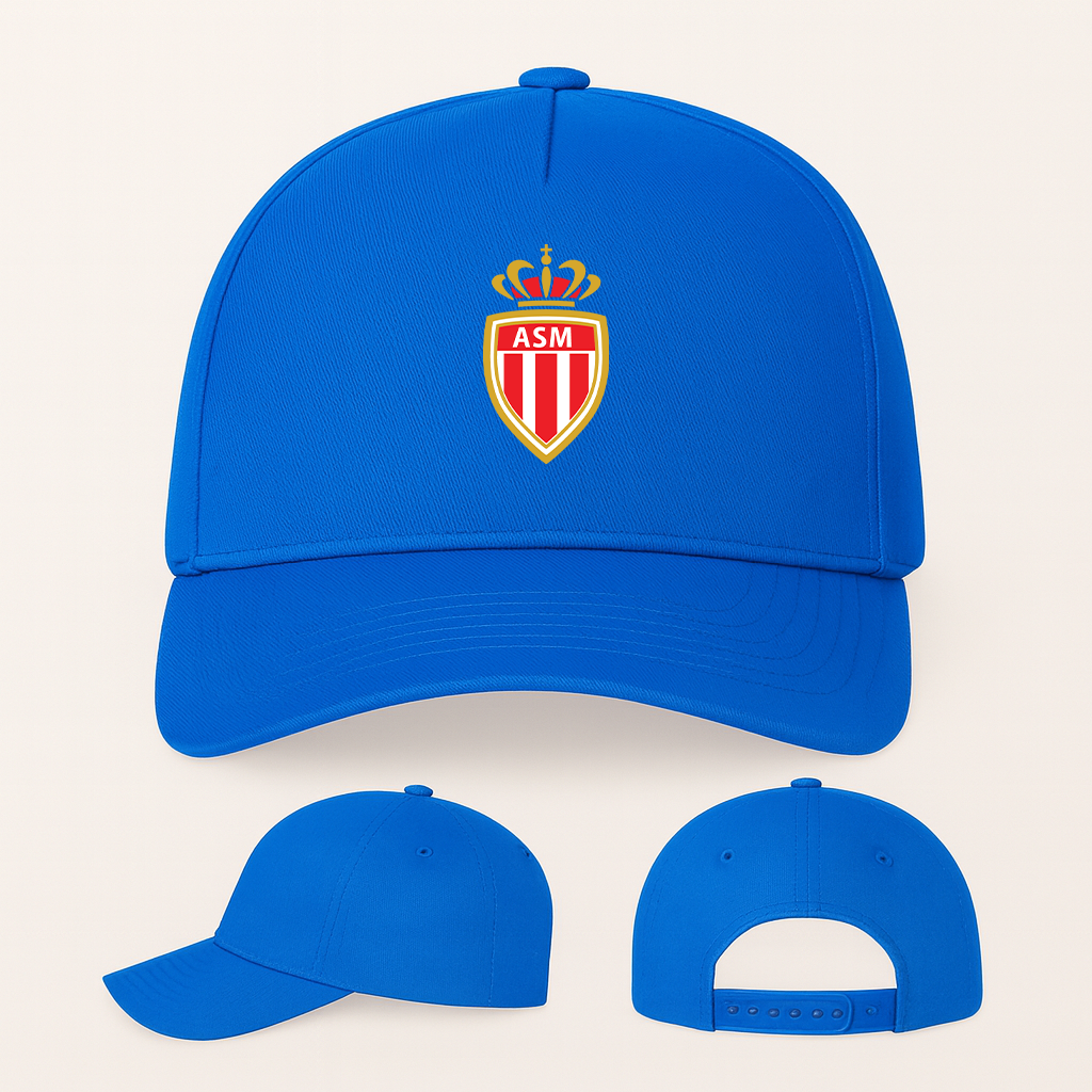 AS Monaco FC Five Panel Twill Snapback Cap
