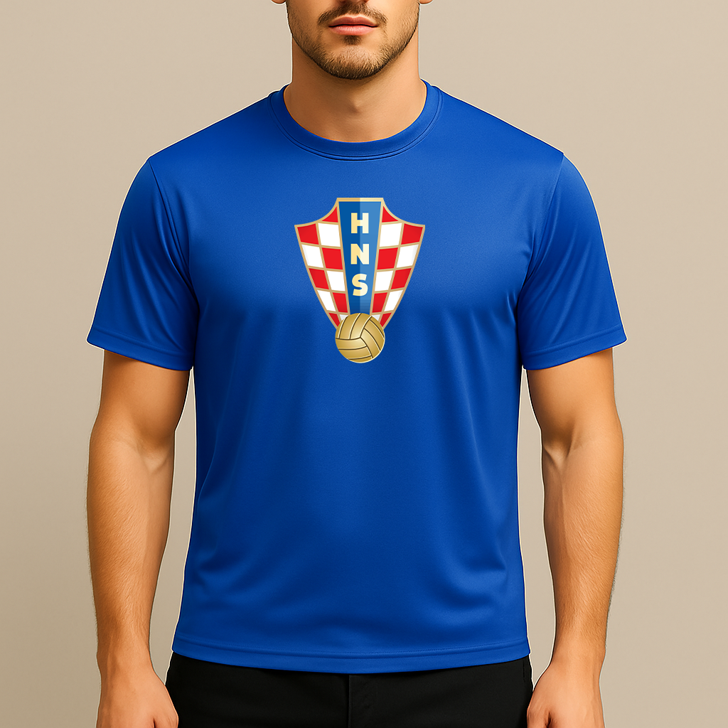 Men's Croatia National Soccer Team Polyester T-Shirt