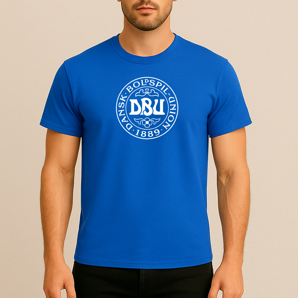 Men's Denmark Soccer Cotton T-Shirt