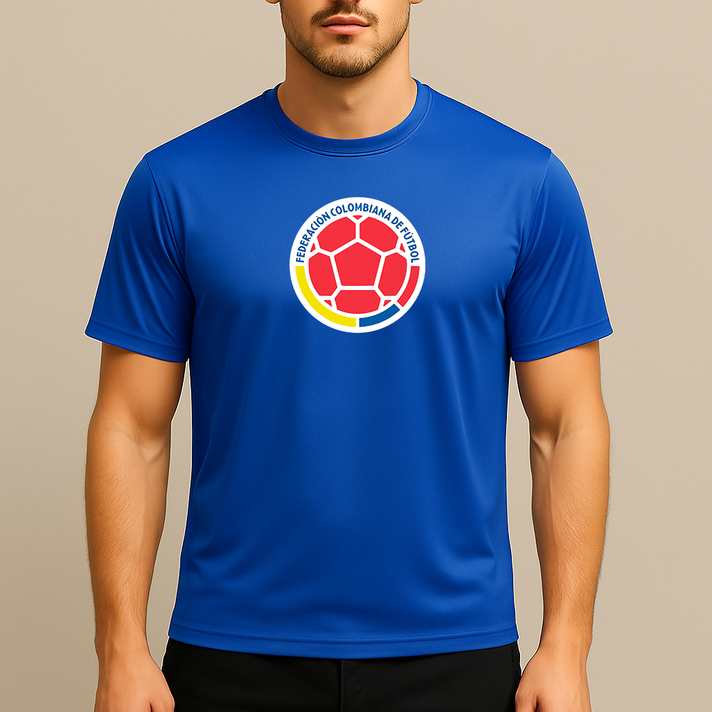 Men's Colombia National Soccer Team Polyester T-Shirt