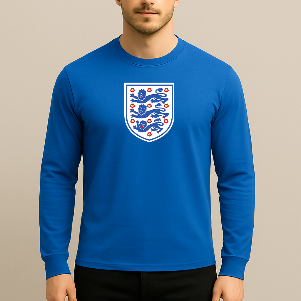 Men's England National Football Team Long Sleeve T-Shirt