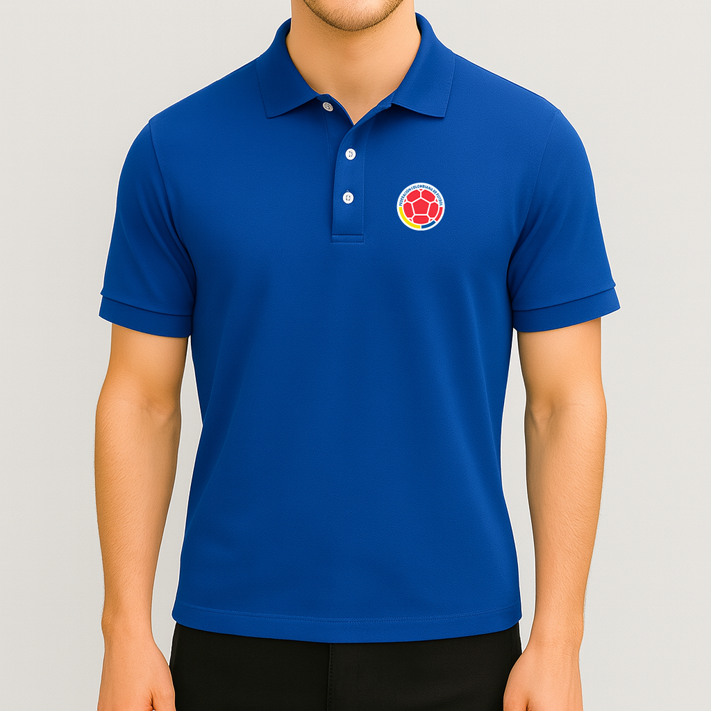 Men's Colombia National Soccer Team Dry Blend Polo