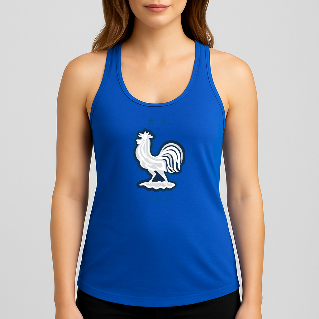 Women's France National Soccer Team Racerback Tank Top