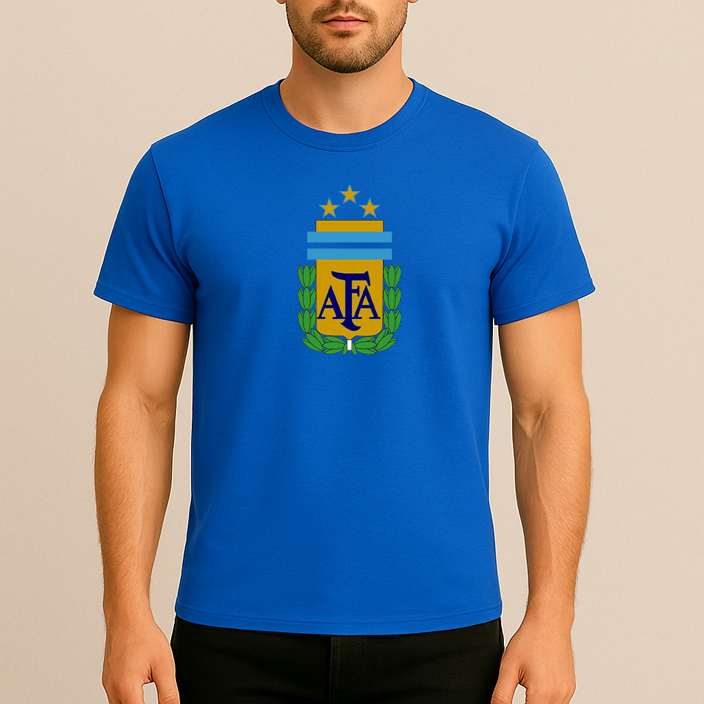 Men's Argentina National Soccer Team Cotton T-Shirt