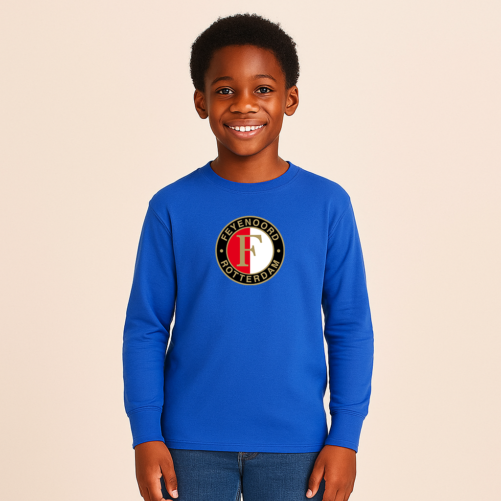 Youth Kids Feyenoord FC Long Sleeve T-Shirt