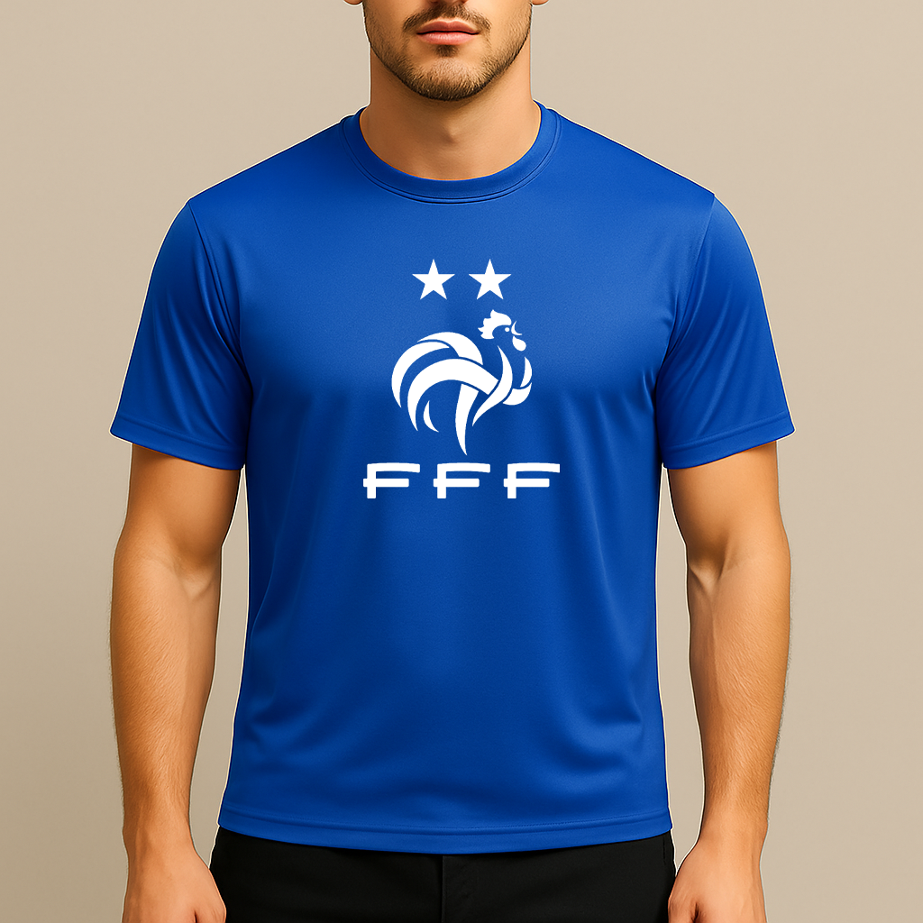 Men's France Soccer Polyester T-Shirt