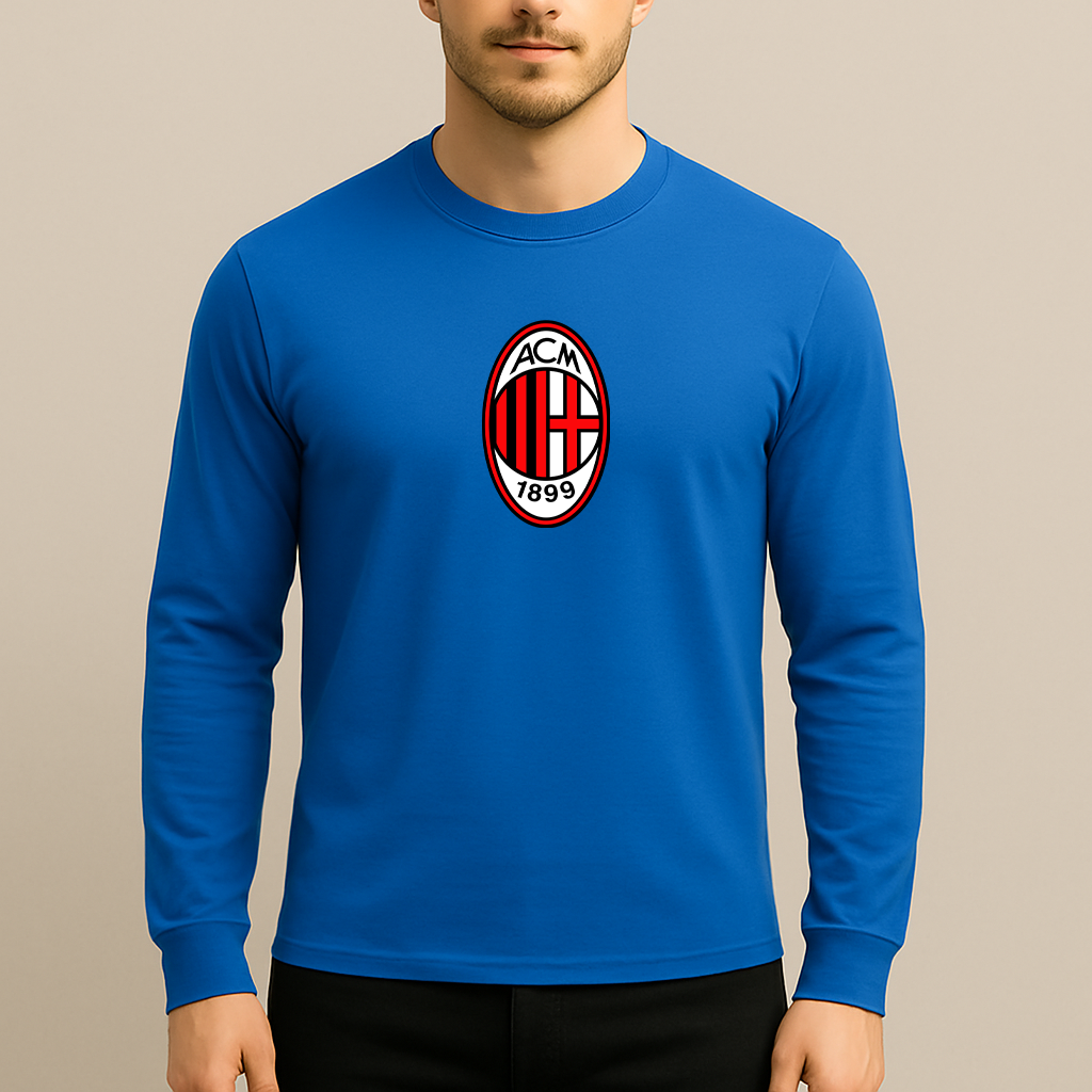 Men’s AC Milan Soccer Long Sleeve T-Shirt