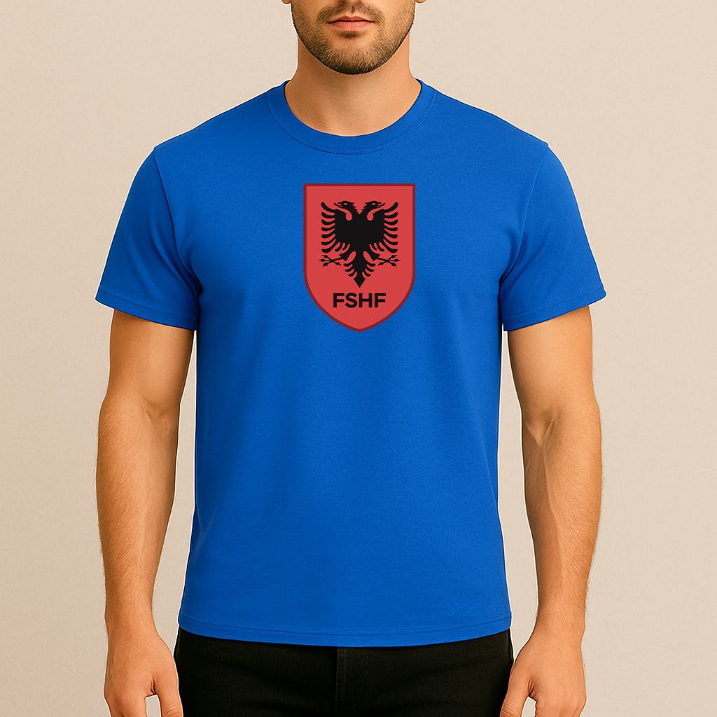 Men's Albania National Soccer Team Cotton T-Shirt
