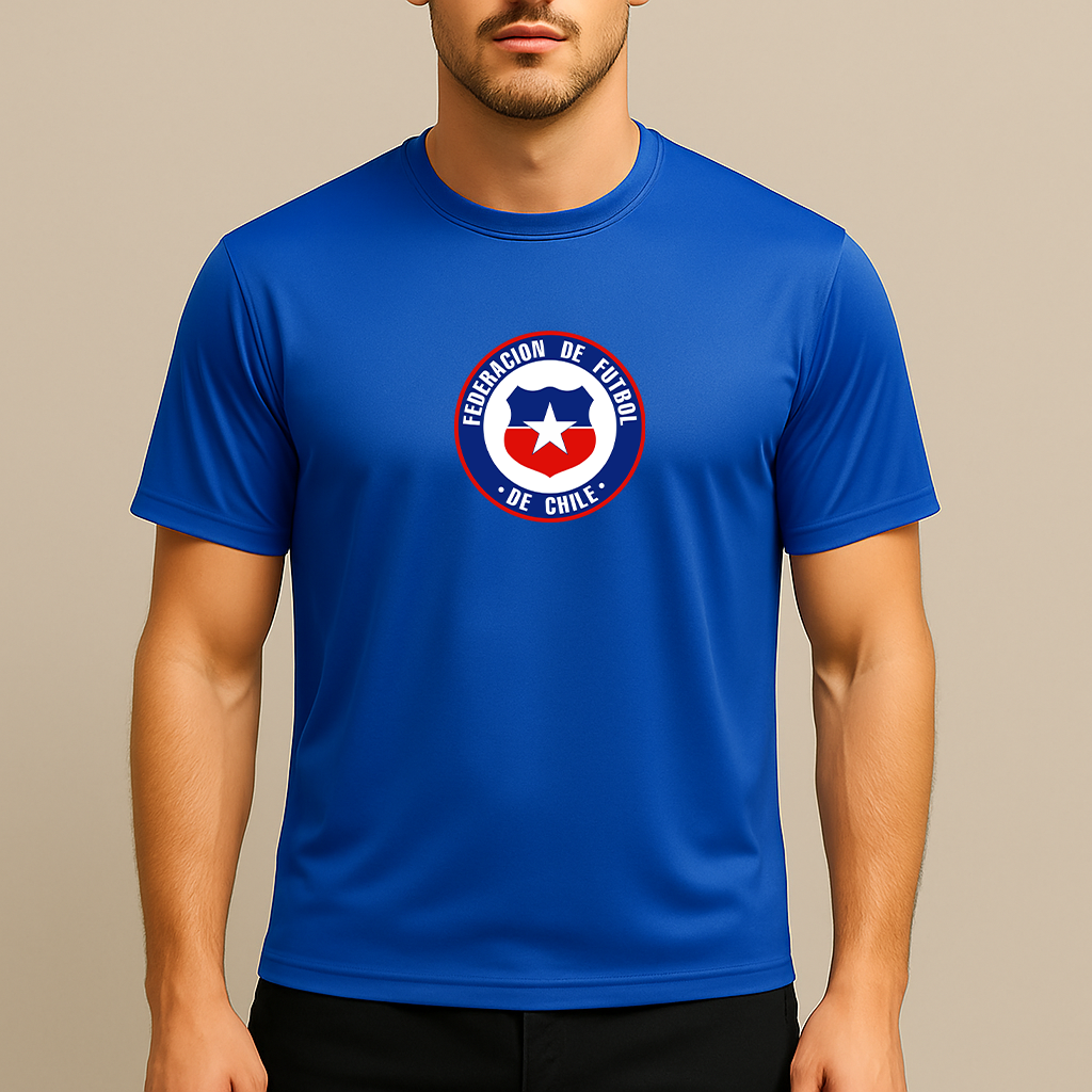 Men's Chile National Soccer Team Polyester T-Shirt