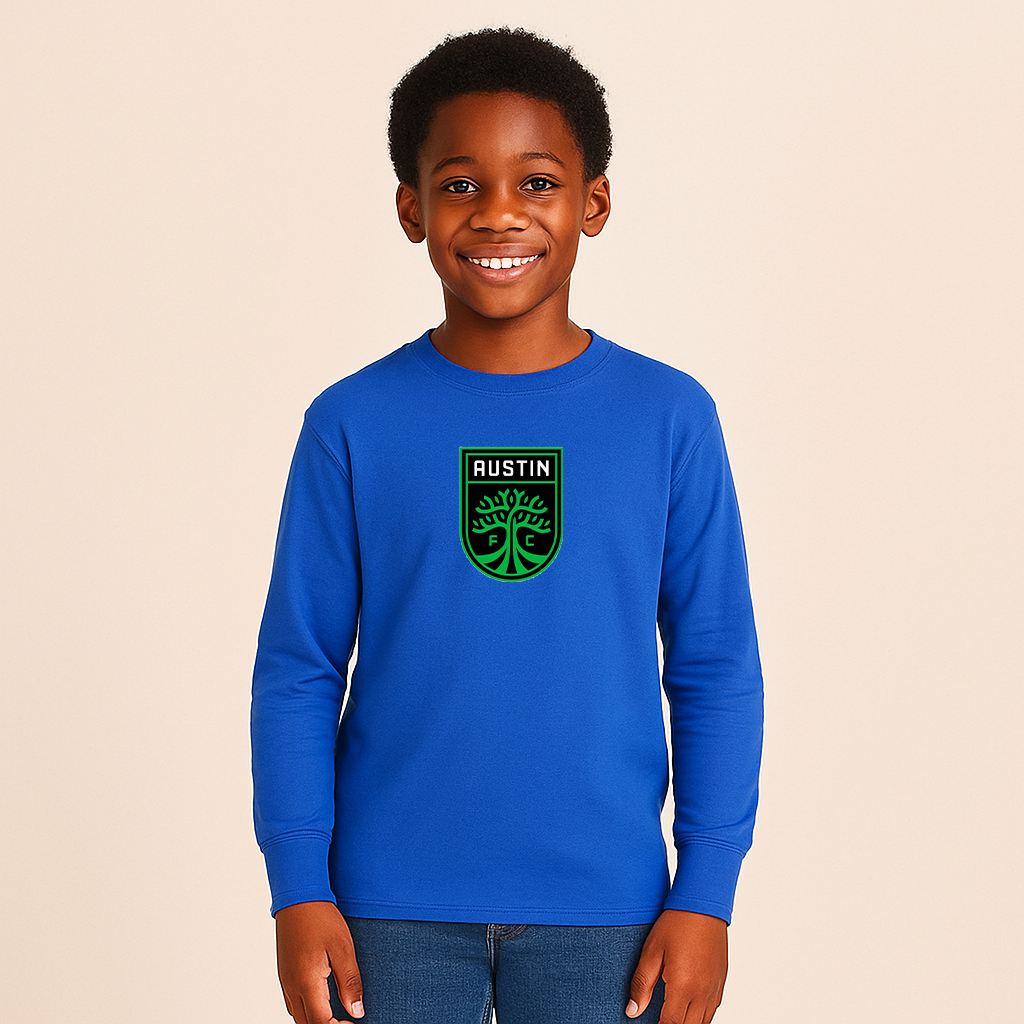 Youth Kids Austin FC Long Sleeve T-Shirt
