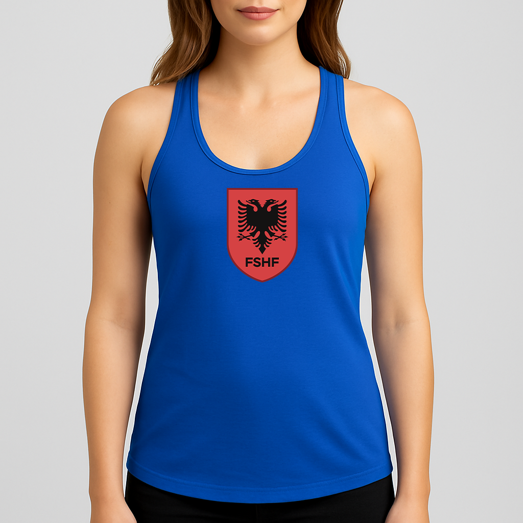 Women's Albania National Soccer Team Racerback Tank Top