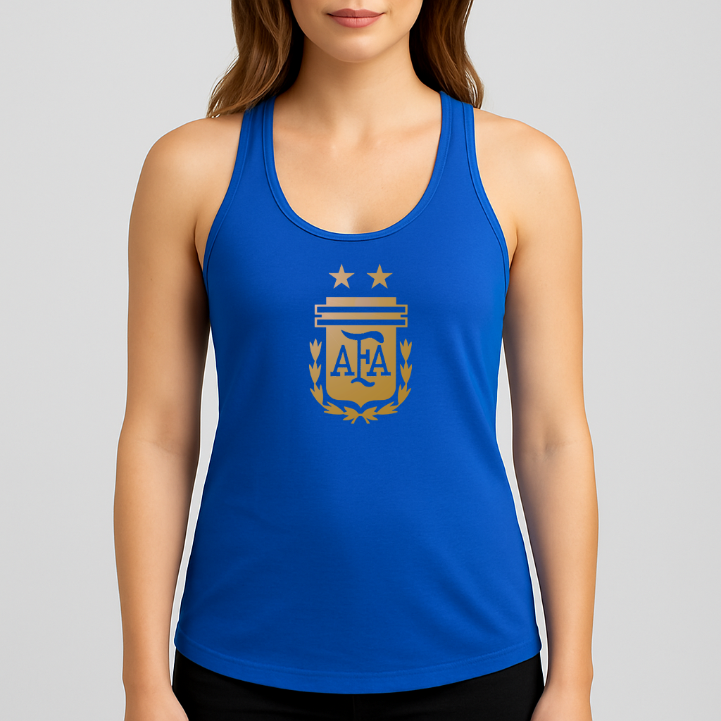 Women's Argentina Soccer Racerback Tank Top