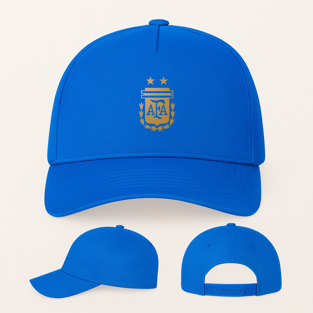Argentina Soccer Five Panel Twill Snapback Cap