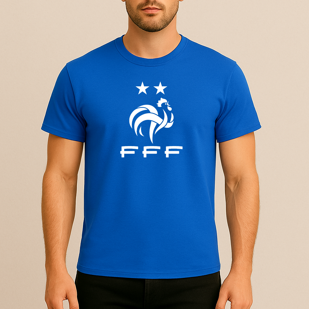 Men's France Soccer Cotton T-Shirt