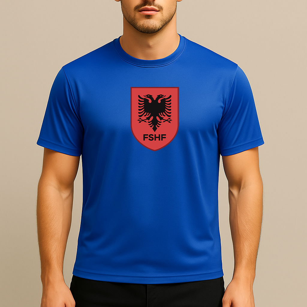 Men's Albania National Soccer Team Polyester T-Shirt