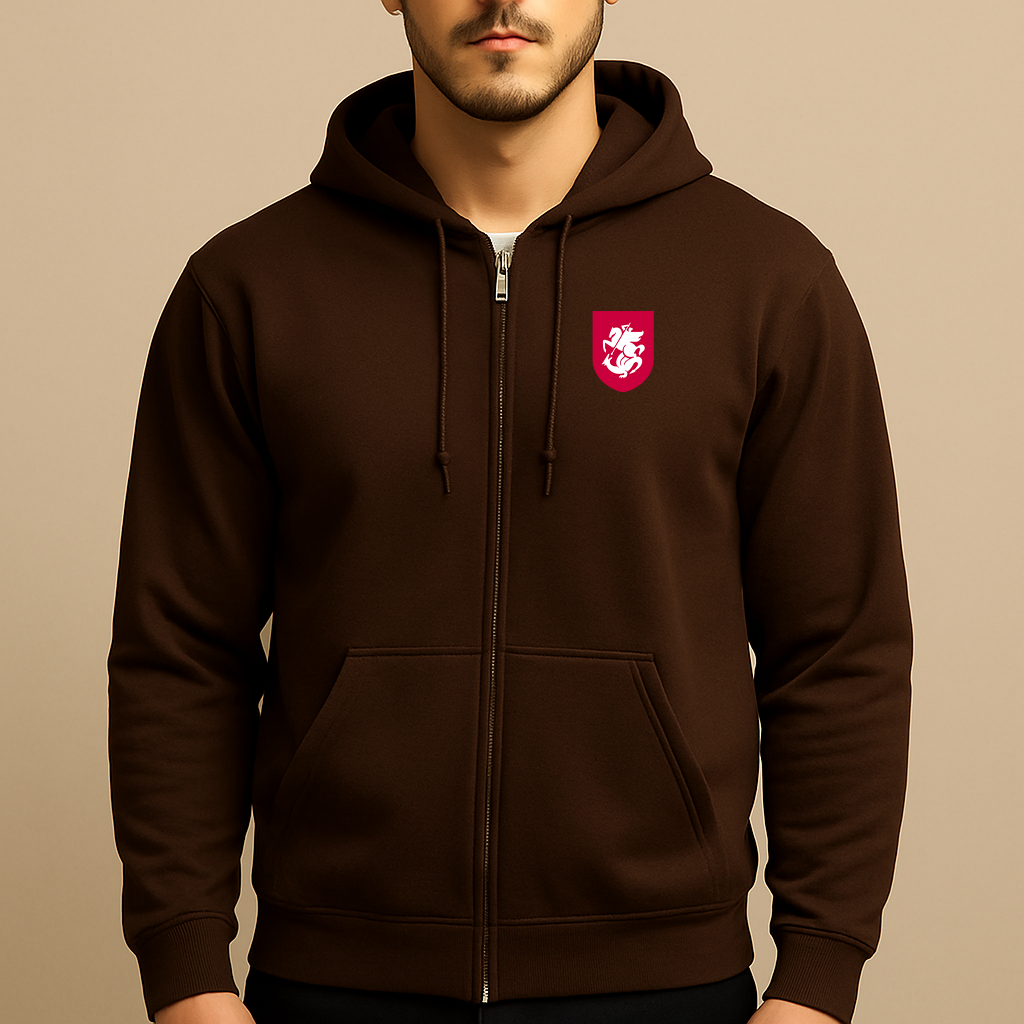 Men's Georgia National Soccer Team Zipper Hoodie