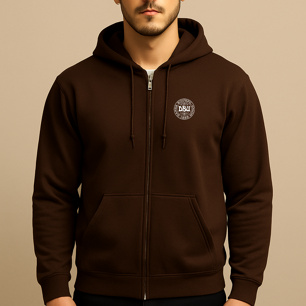 Men's Denmark Soccer Zipper Hoodie