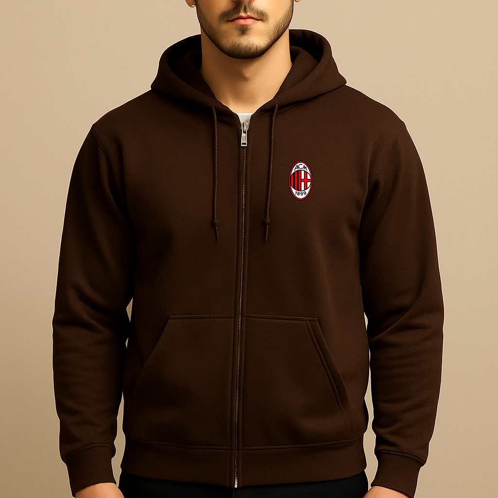 Men’s AC Milan Soccer Zipper Hoodie