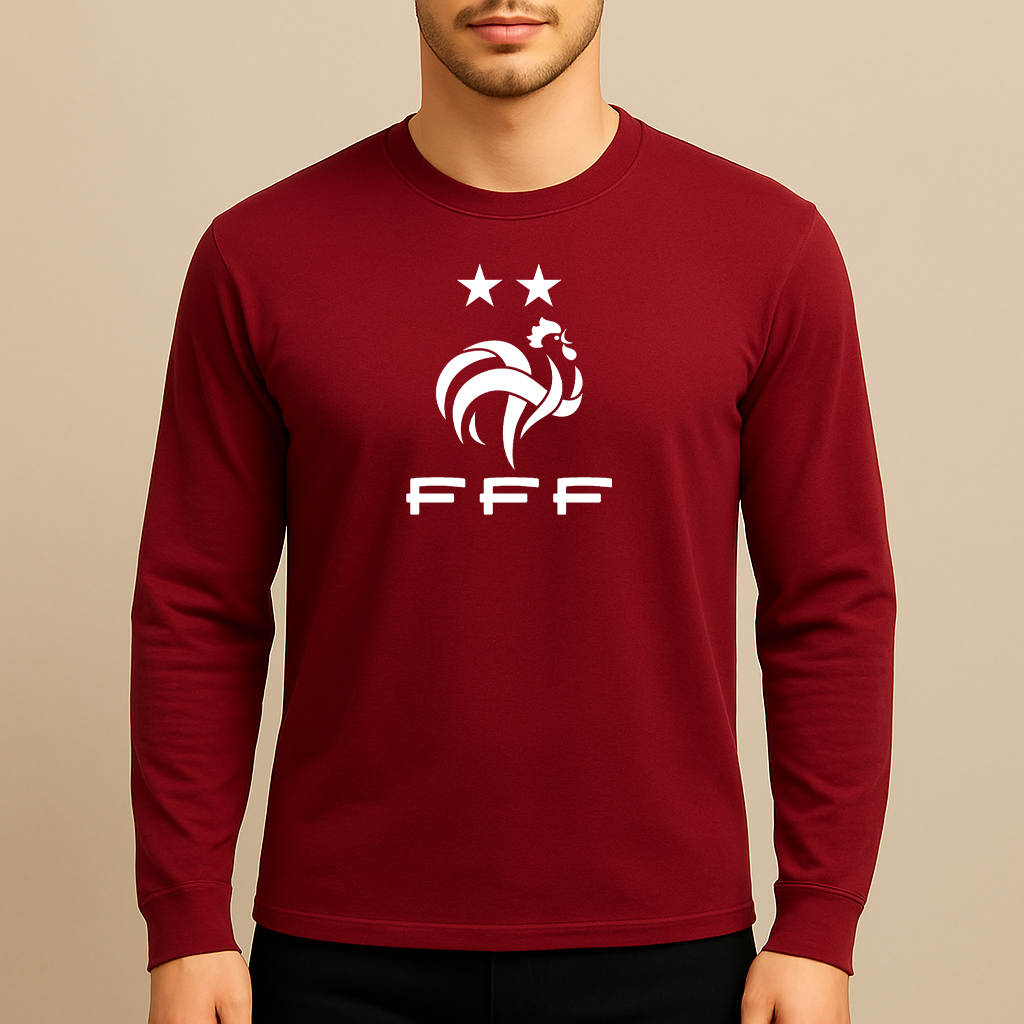 Men's France Soccer Long Sleeve T-Shirt
