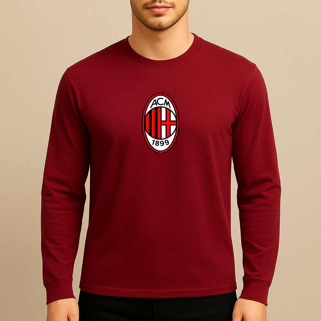 Men’s AC Milan Soccer Long Sleeve T-Shirt