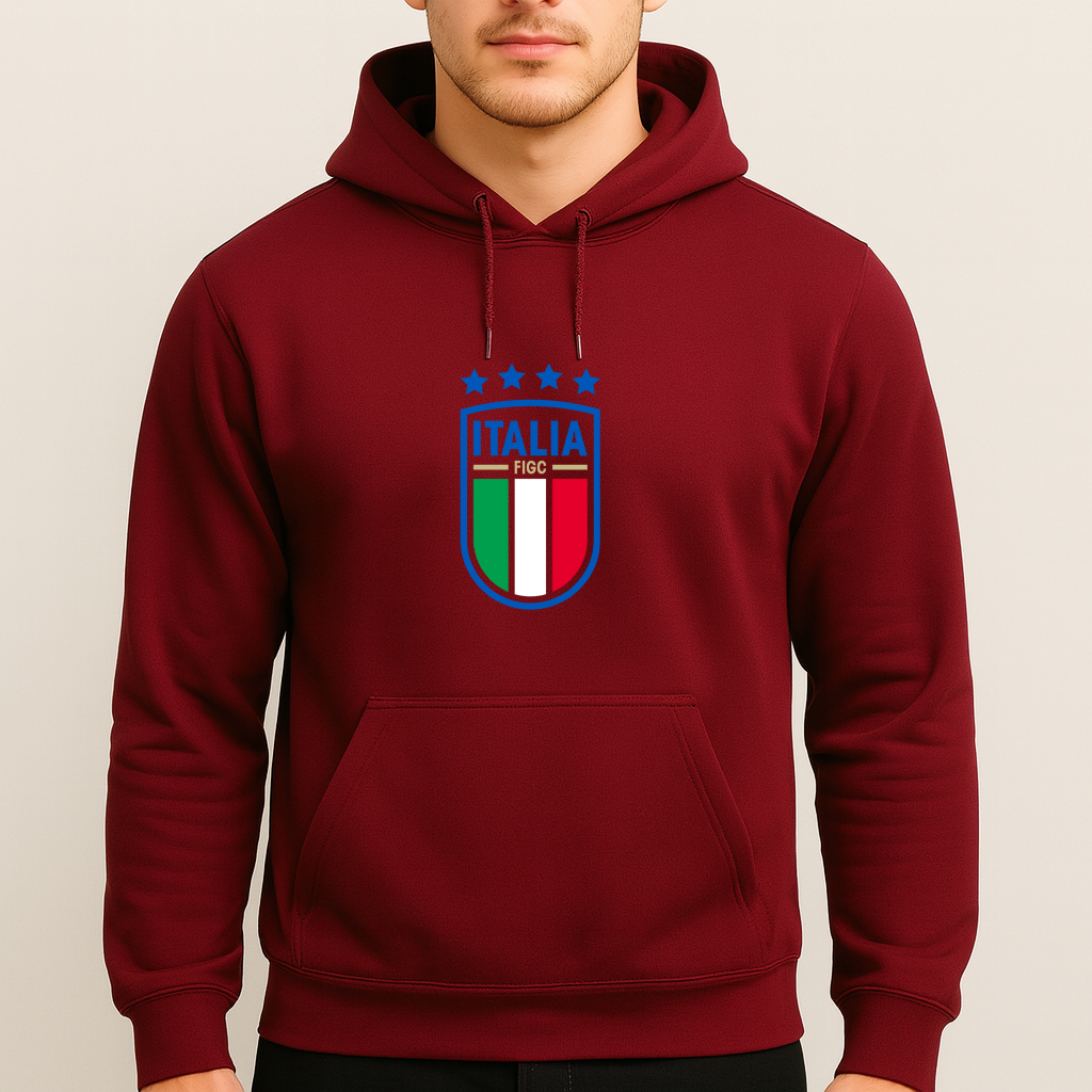 Men's Italy National Soccer Team Pullover Hoodie