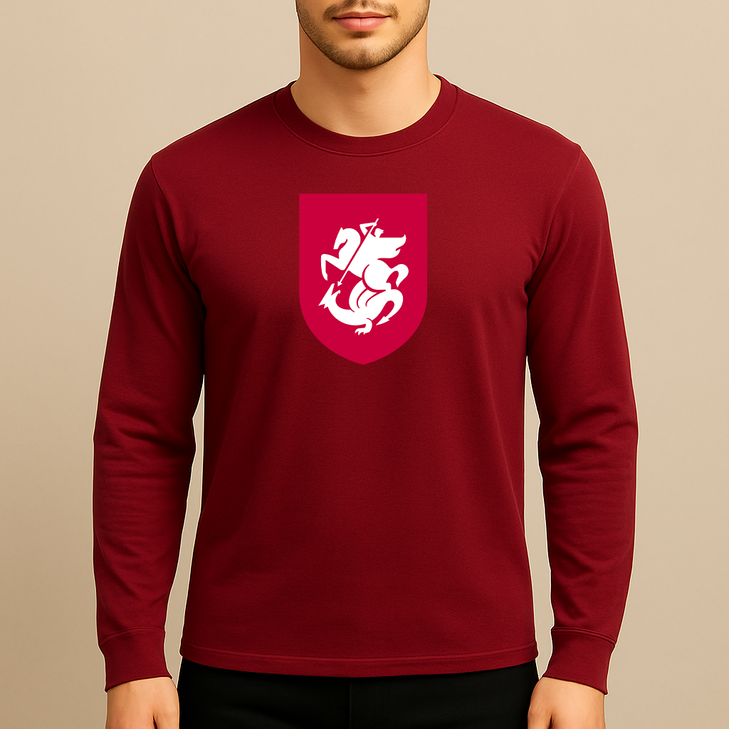 Men's Georgia National Soccer Team Long Sleeve T-Shirt