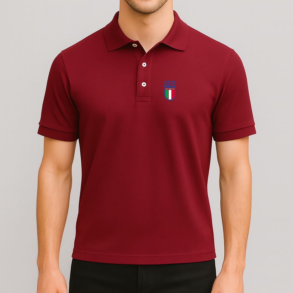 Men's Italy National Soccer Team Dry Blend Polo