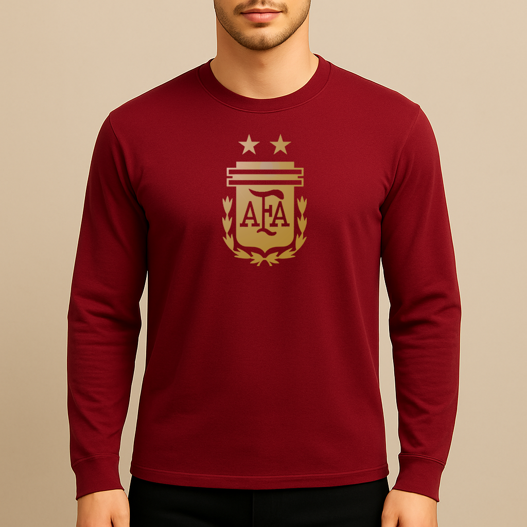 Men's Argentina Soccer Long Sleeve T-Shirt