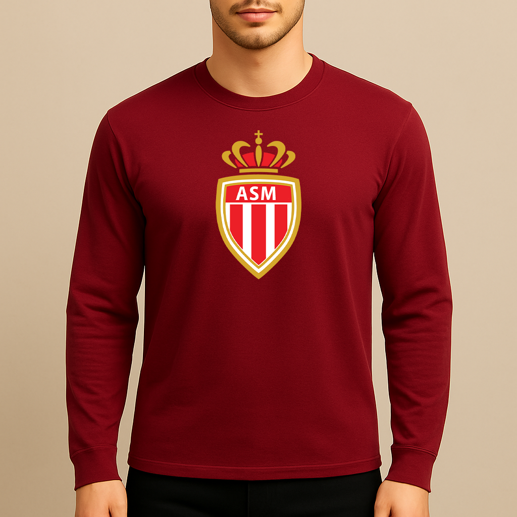 Men's AS Monaco FC Long Sleeve T-Shirt
